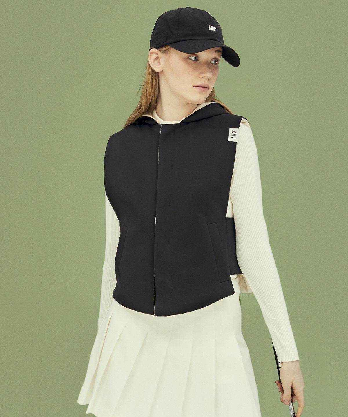 앤드 골프(AND GOLF) In AND Out Motion Vest Pink