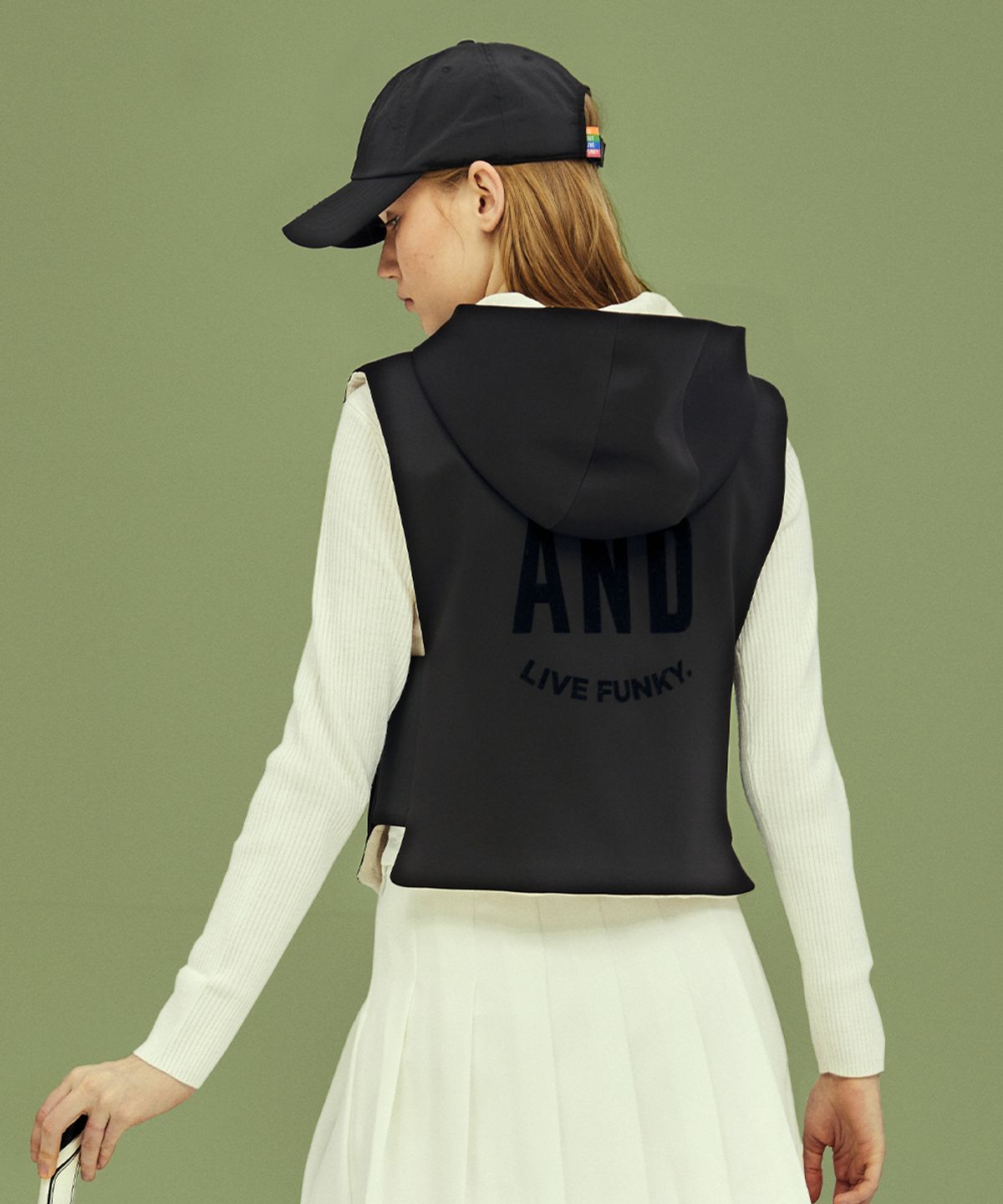 앤드 골프(AND GOLF) In AND Out Motion Vest Pink