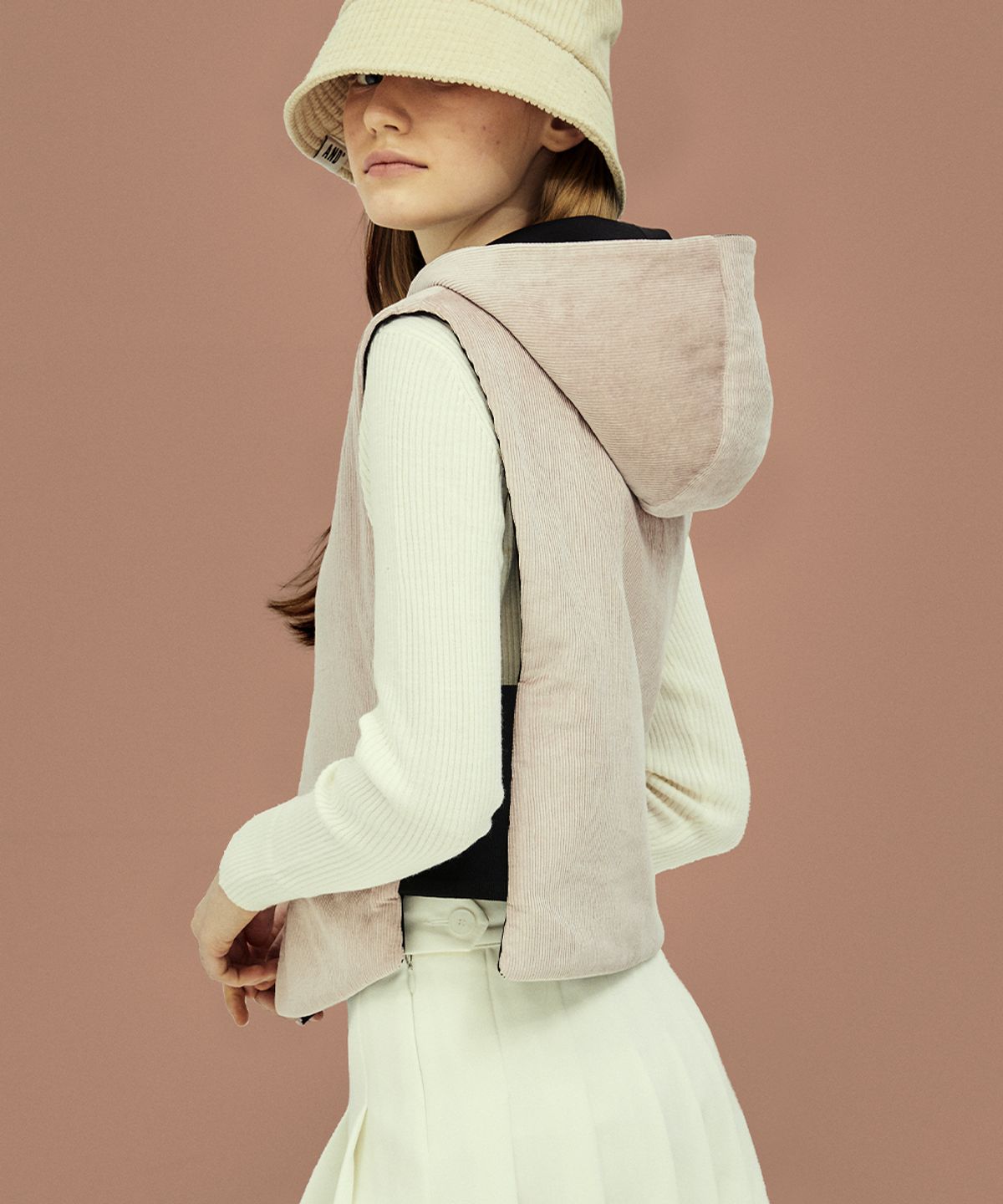 앤드 골프(AND GOLF) In AND Out Motion Vest Pink