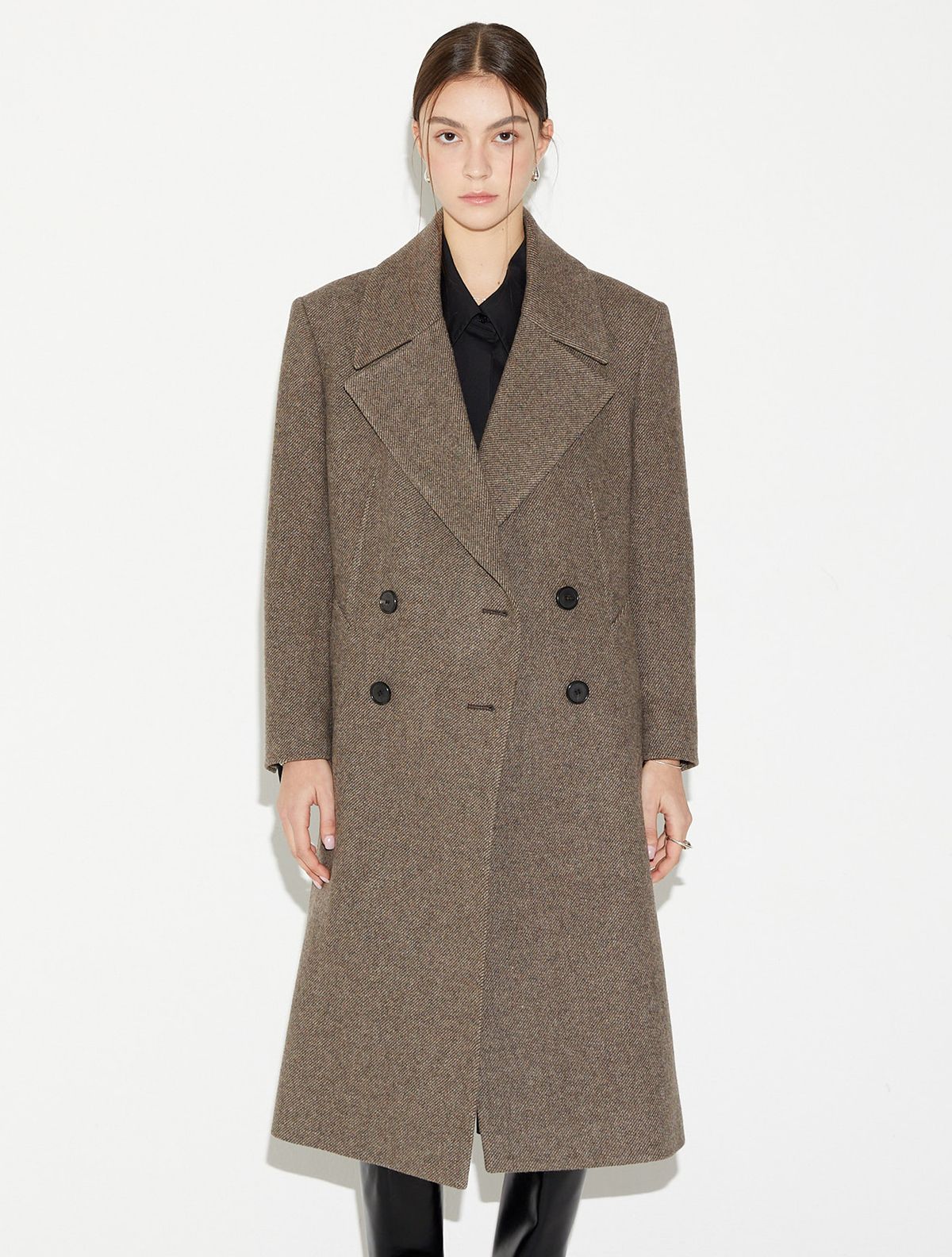 르이엘(LE YIEL) Oversized Twill Wool Coat 오버사이즈 트윌 울 코트