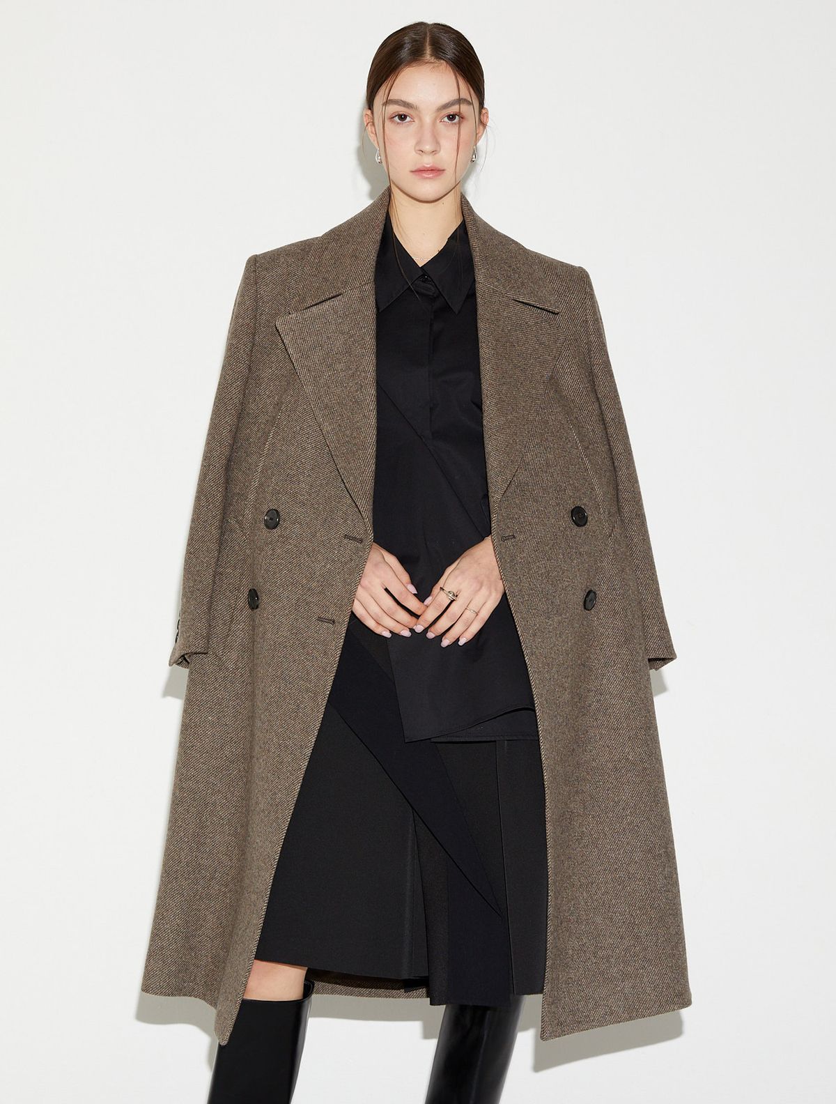 르이엘(LE YIEL) Oversized Twill Wool Coat 오버사이즈 트윌 울 코트