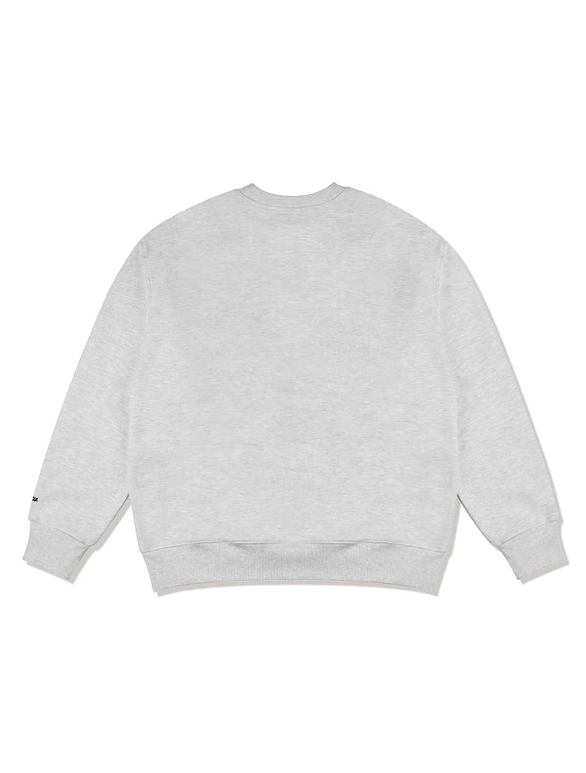 라 메종 스튜디오(LA MAISON STUDIO) UNISEX 르리스 엠보 자수 맨투맨 애쉬그레이네이비(FCC3TS478M)