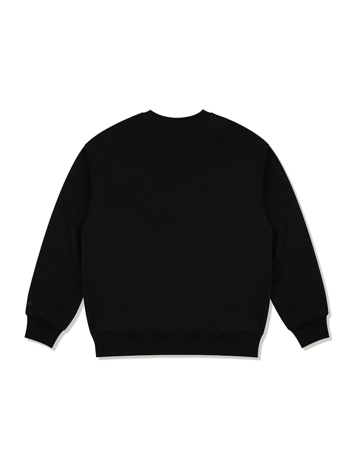 라 메종 스튜디오(LA MAISON STUDIO) UNISEX 르리스 엠보 자수 맨투맨 블랙화이트(FCC3TS478M)