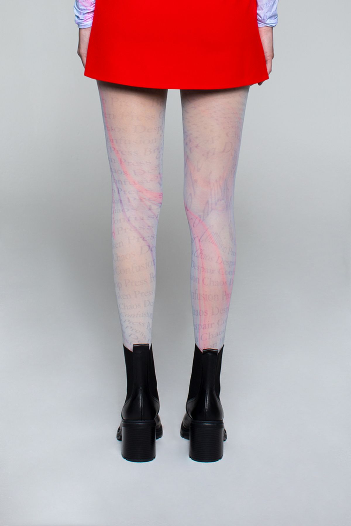 로맨틱타이거(ROMANTIC TIGER) Marble Letter tights