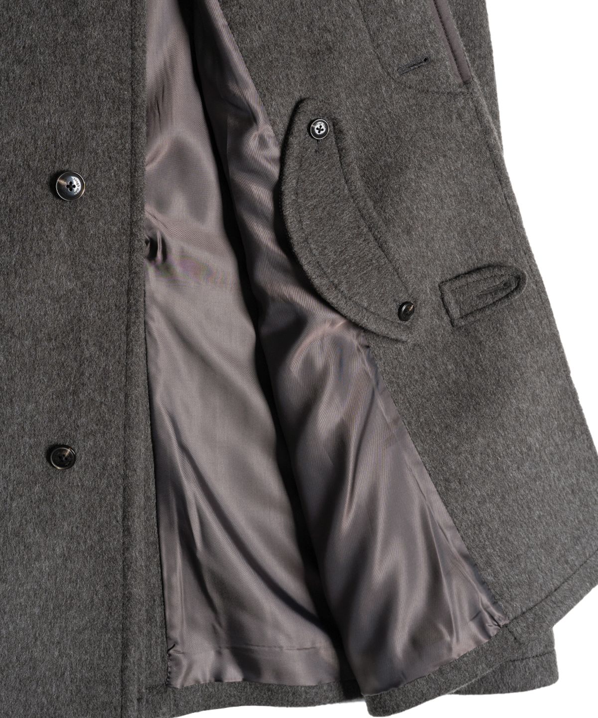 러프사이드(ROUGHSIDE) Rover Coat Melange Brown