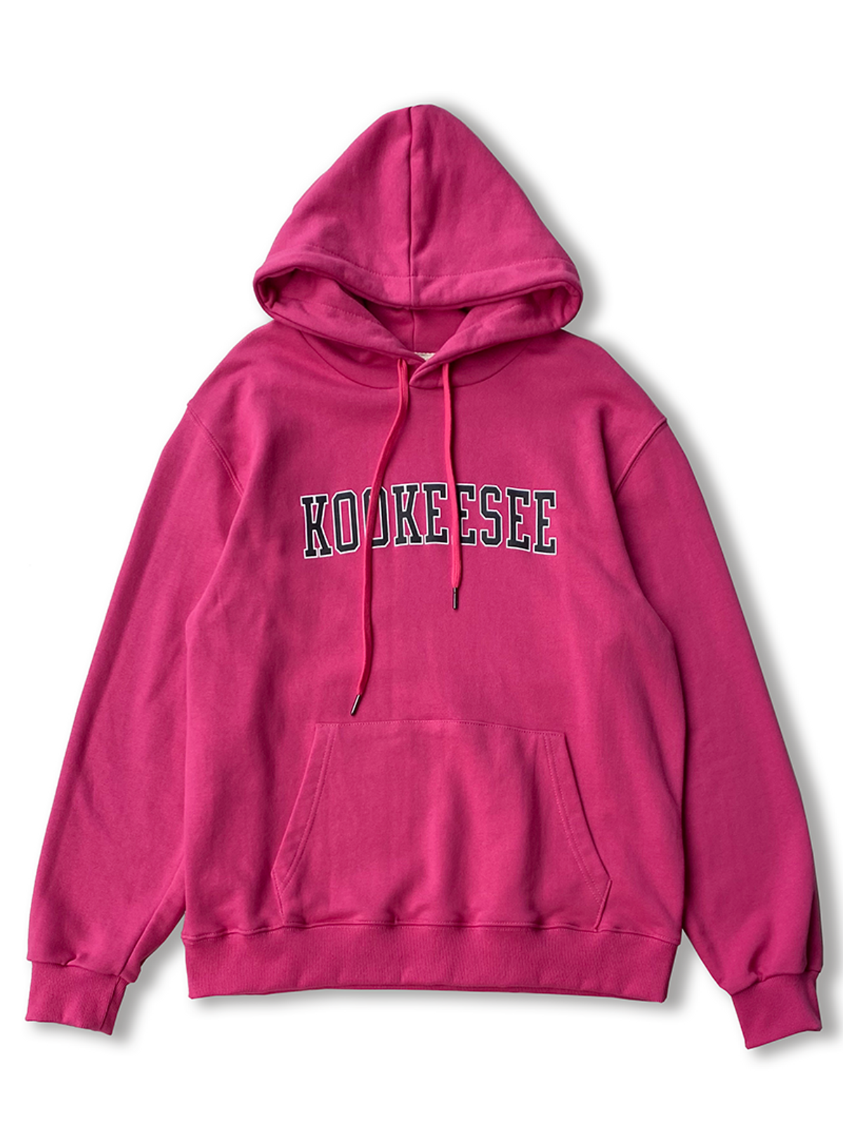 쿠키시(KOOKEESEE) 쿠키시 로고 프린팅 후디_마젠타핑크