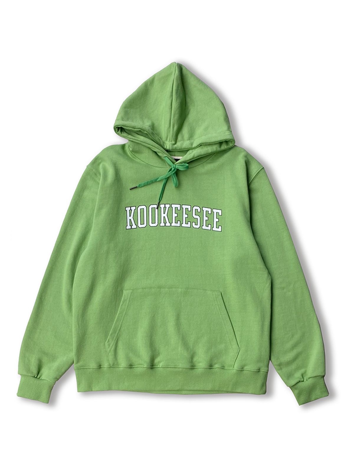 쿠키시(KOOKEESEE) 쿠키시 로고 프린팅 후디_연두