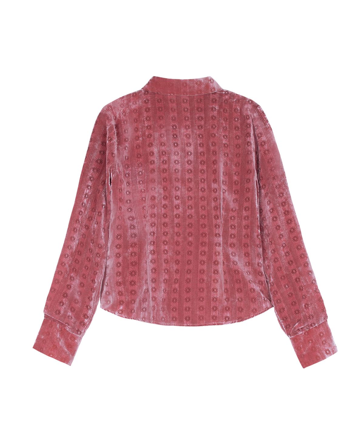 살롱 드 욘(SALON DE YOHN) Balloon Sleeve Velvet Blouse_ Pink