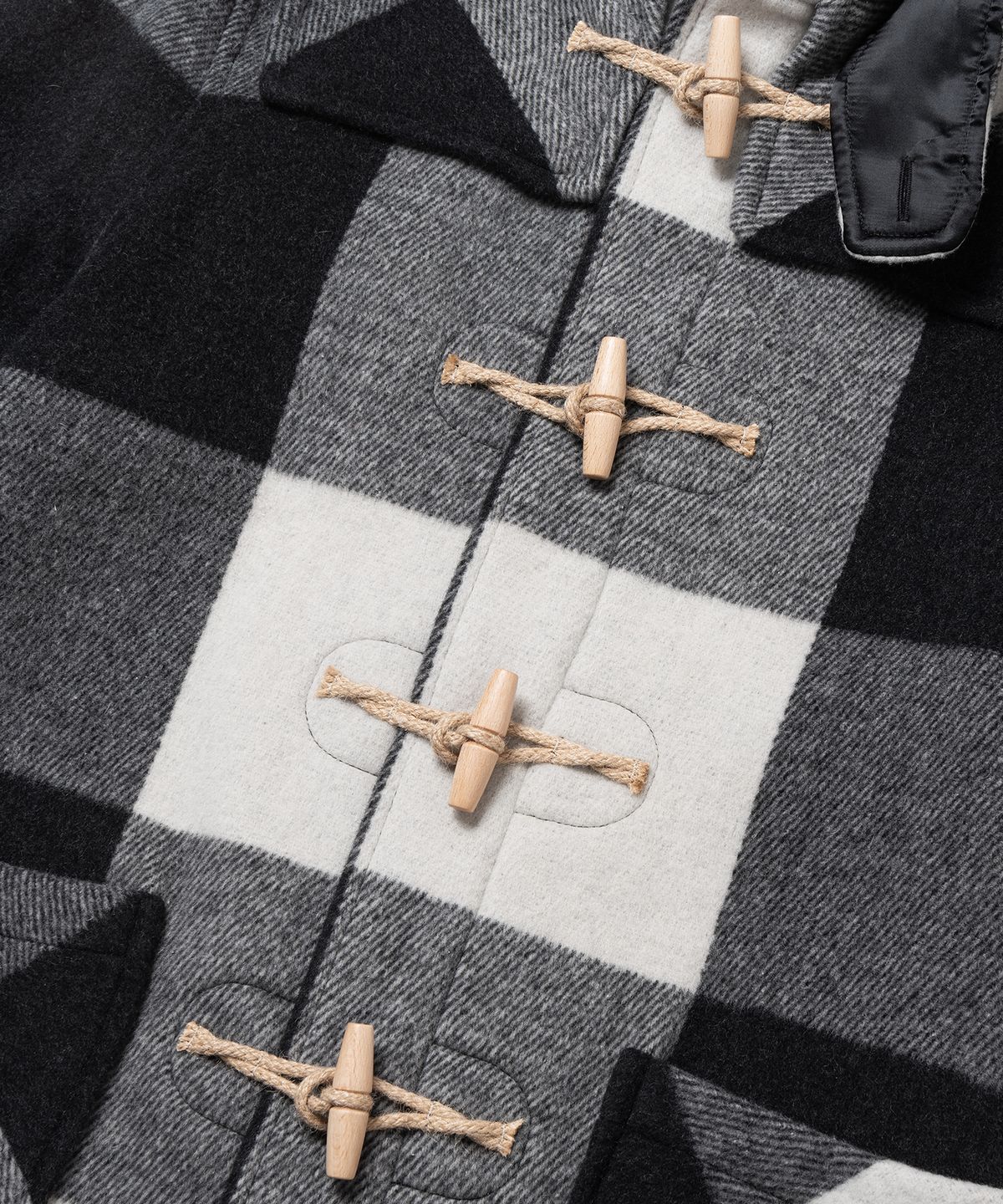런던트레디션(LONDONTRADITION) Martin Mens Duffle Coat - Charcoal Mix D6