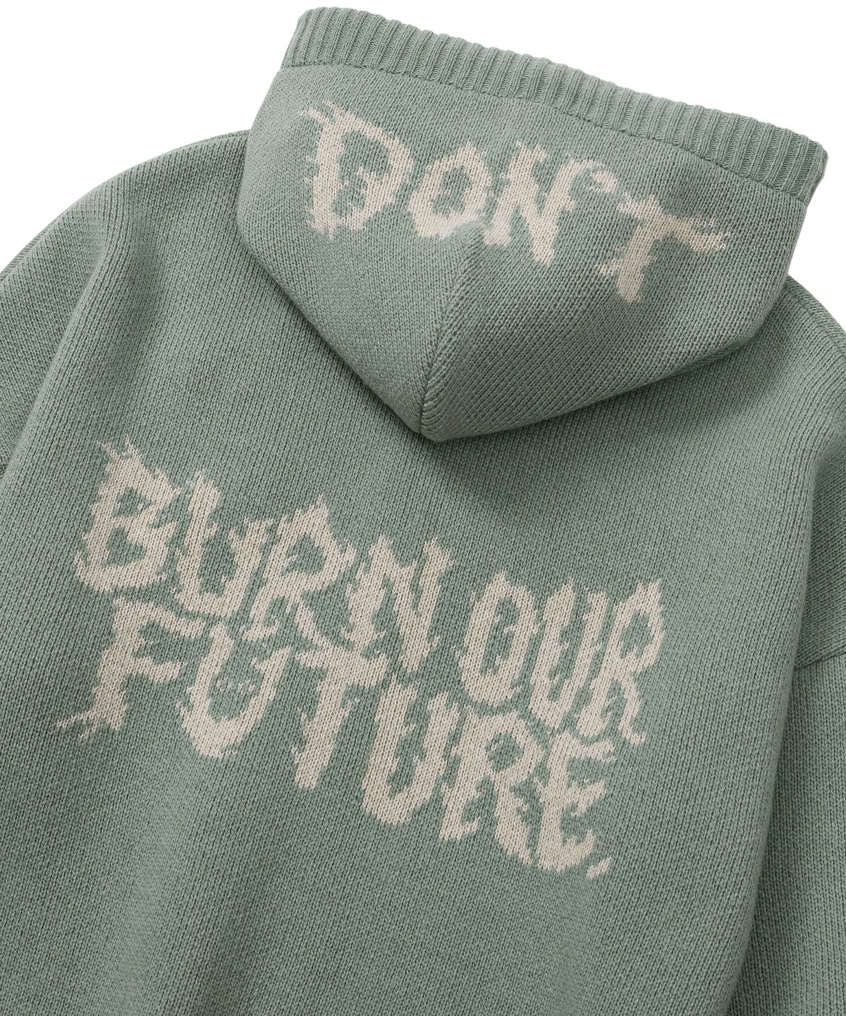 아조바이아조(AJOBYAJO) [PBA] DBOF Wool Knit Zip-Up Hoodie [MINT]