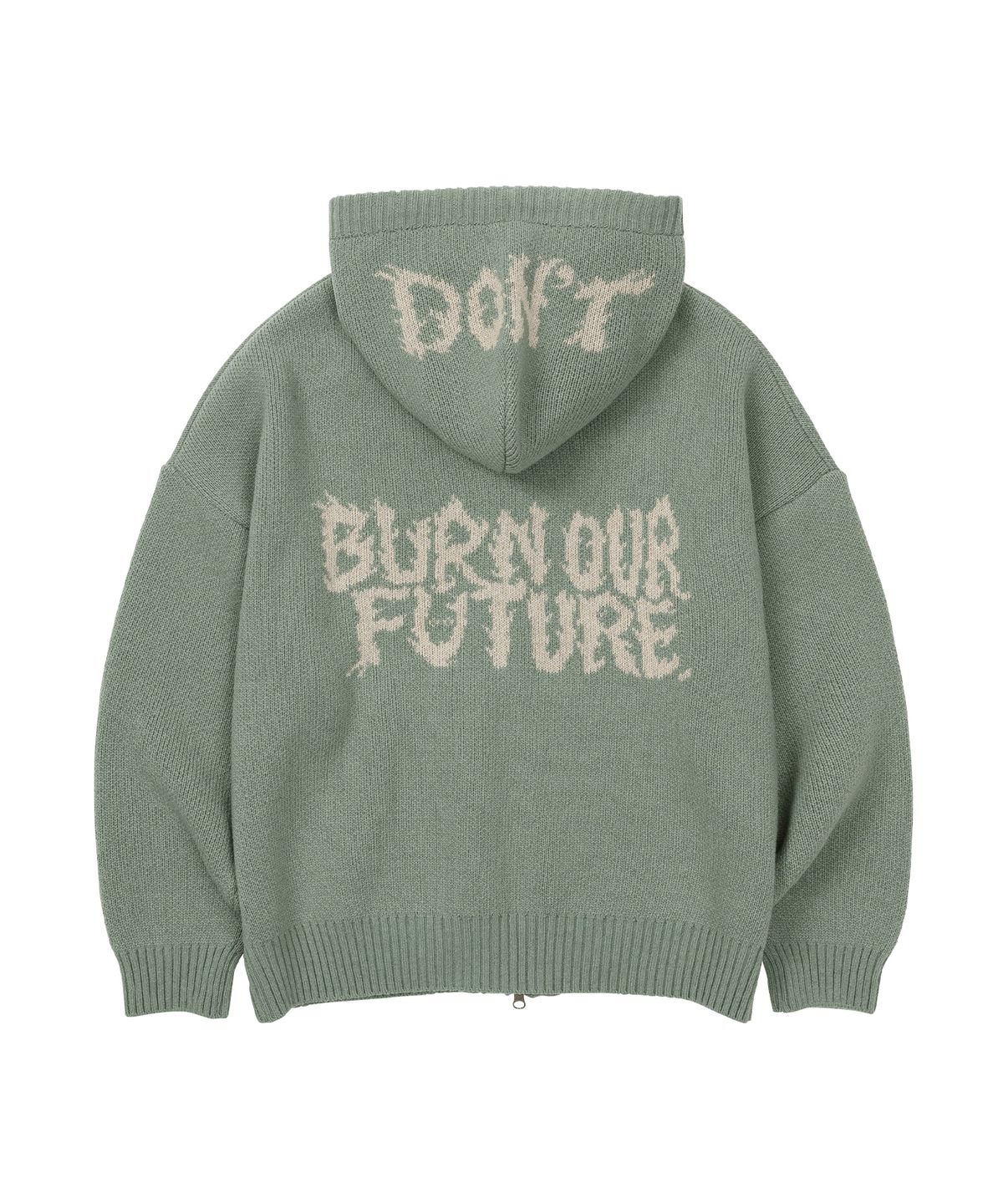 아조바이아조(AJOBYAJO) [PBA] DBOF Wool Knit Zip-Up Hoodie [MINT]