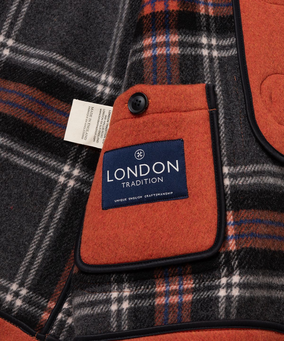 런던트레디션(LONDONTRADITION) Martin SLM NYNF Duffle Coat - Orange 224