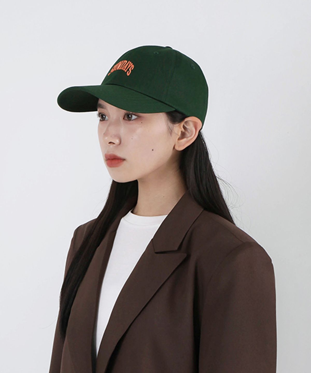 선데이하비클럽(SUNDAY HOBBY CLUB) 선데이 아치 로고 커브캡-그린