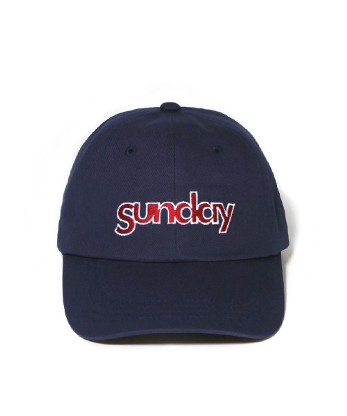 선데이하비클럽(SUNDAY HOBBY CLUB) 선데이 빈티지 로고 커브캡-다크 블루