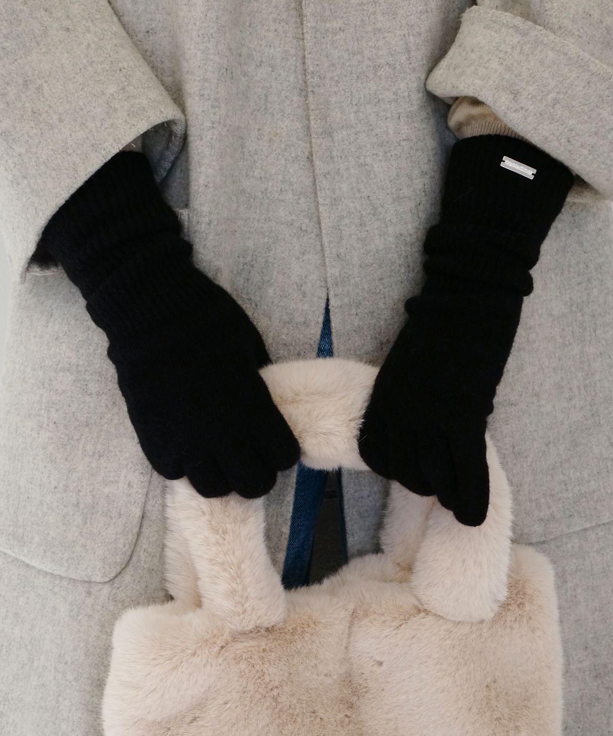 치스치스(CHISCHIS) SIMPLE LONG GLOVES [BLACK]