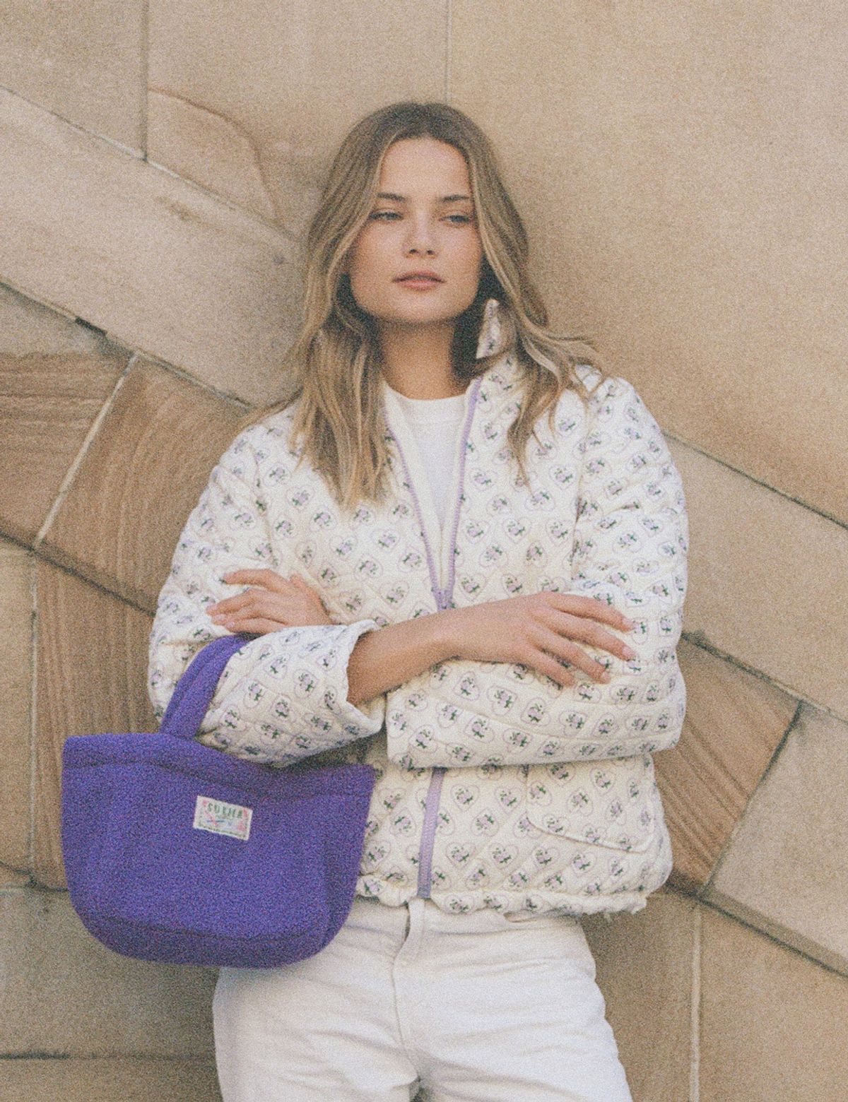 써피(SURFEA) CUSHY REVERSIBLE TOTE BAG_VIOLET