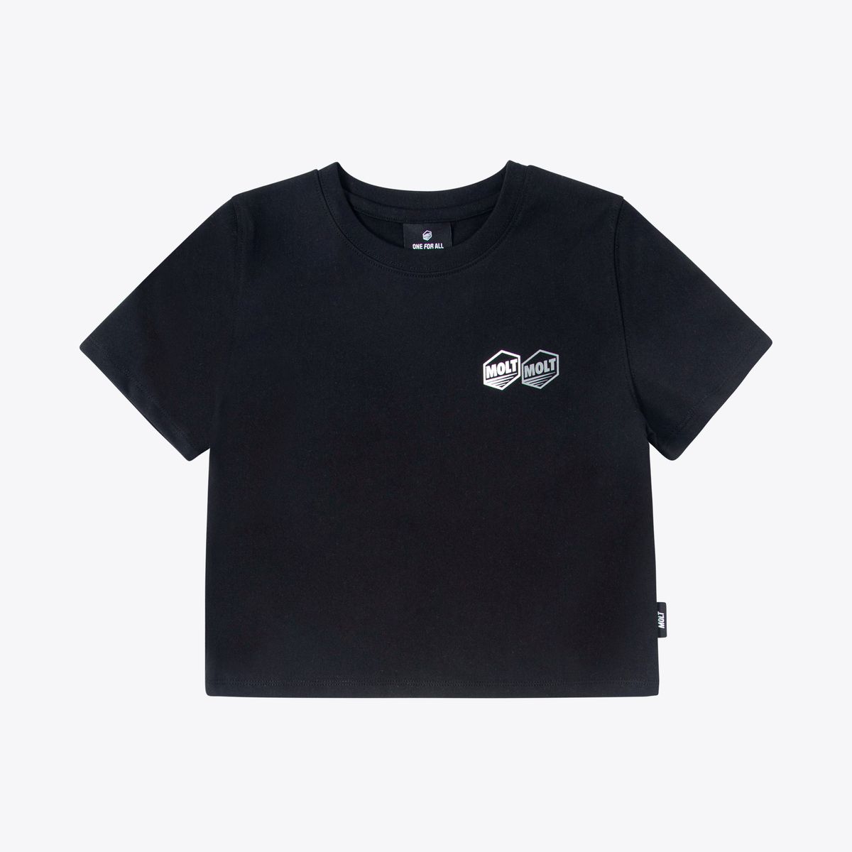 몰트(MOLT) Signature 트윈 로고 크롭티(블랙)