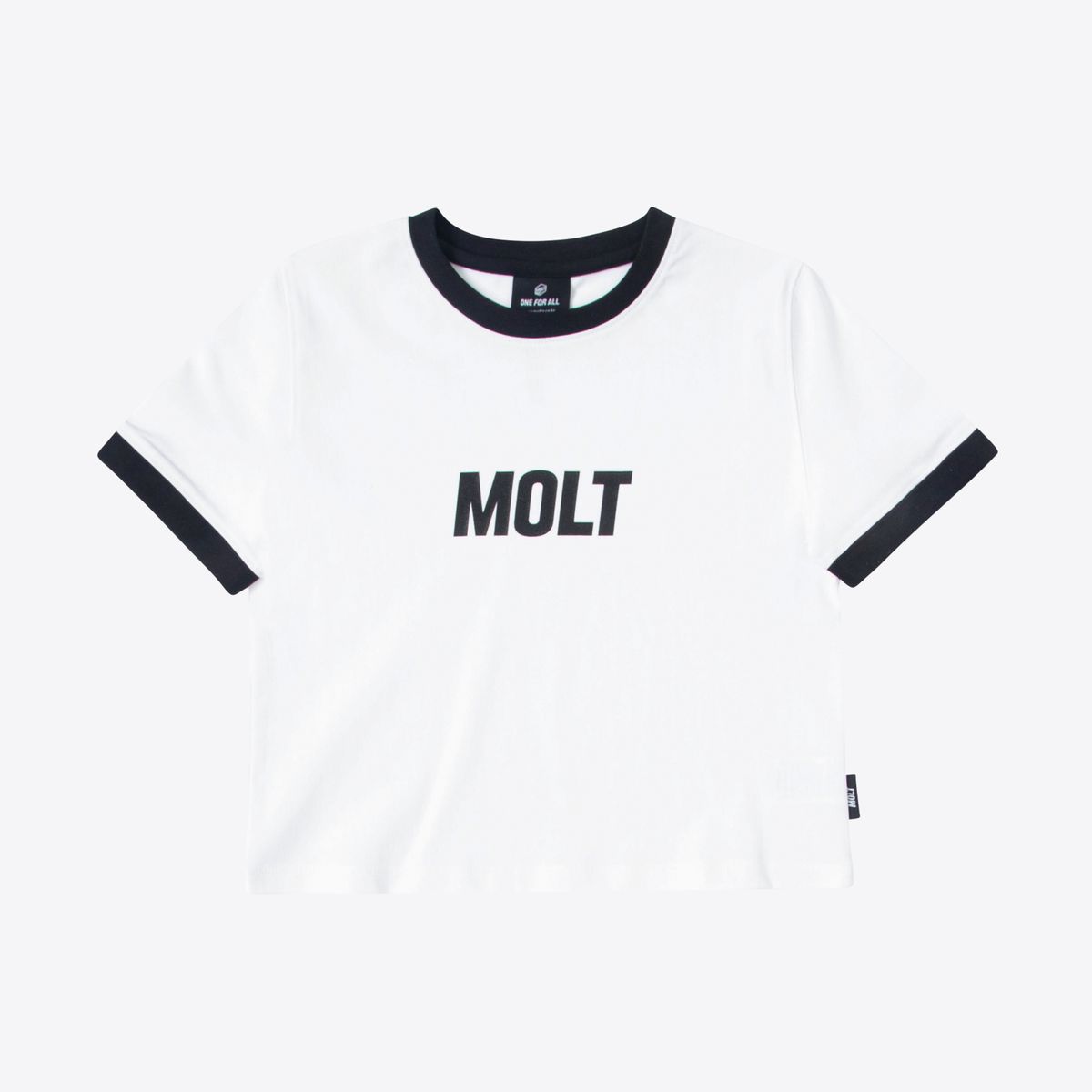 몰트(MOLT) Main 로고 배색 크롭티(화이트)