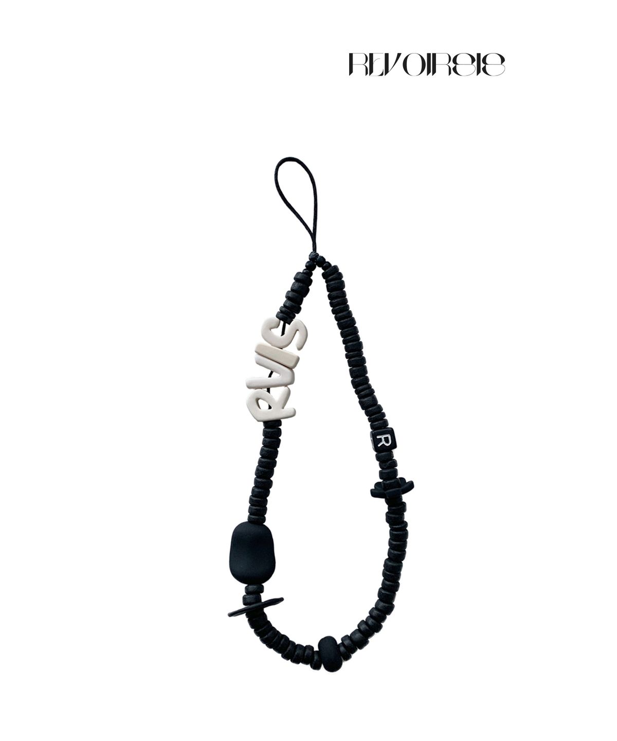 르브아시스(REVOIRSIS) nature beads phone strap black