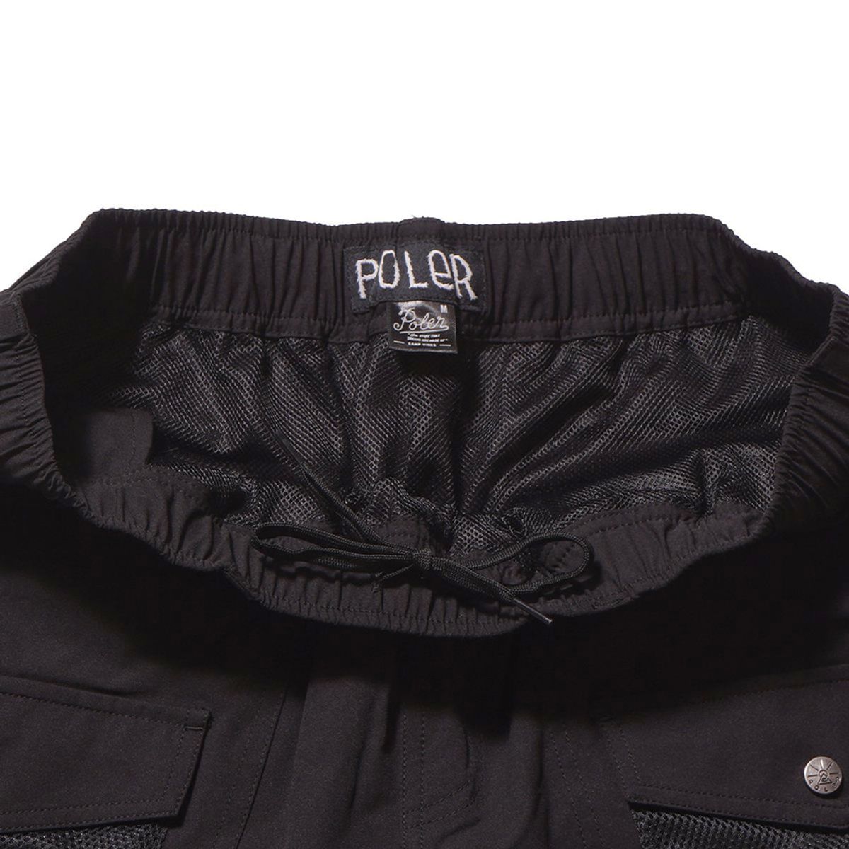 폴러스터프(POLERSTUFF) 2WAY BUSH SHORTS BLACK