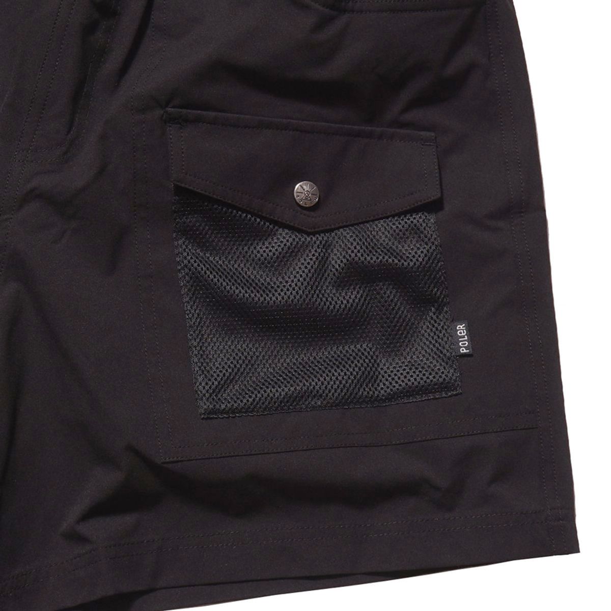 폴러스터프(POLERSTUFF) 2WAY BUSH SHORTS BLACK