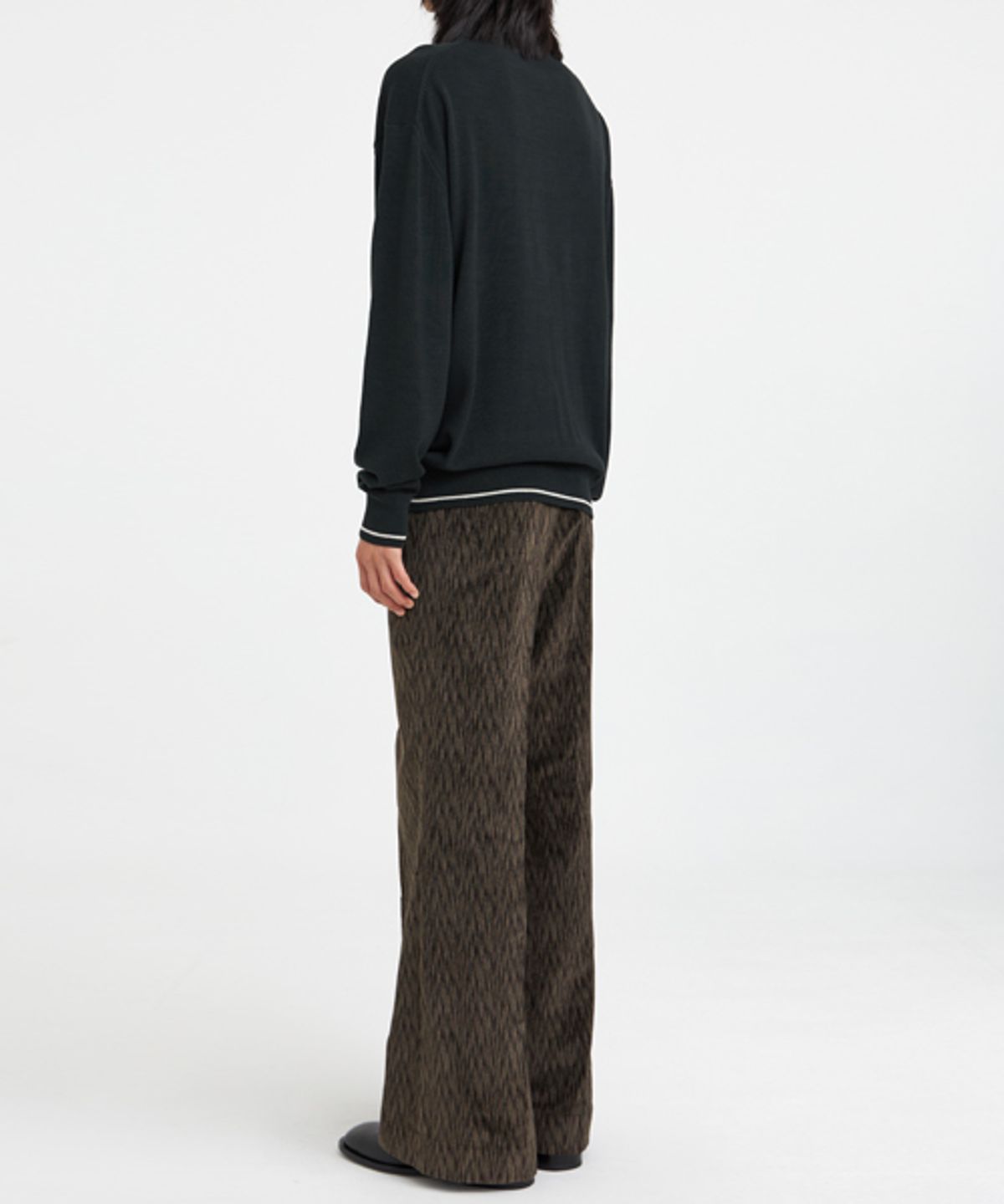 유스(YOUTH) Knit Zip Collar T-shirt