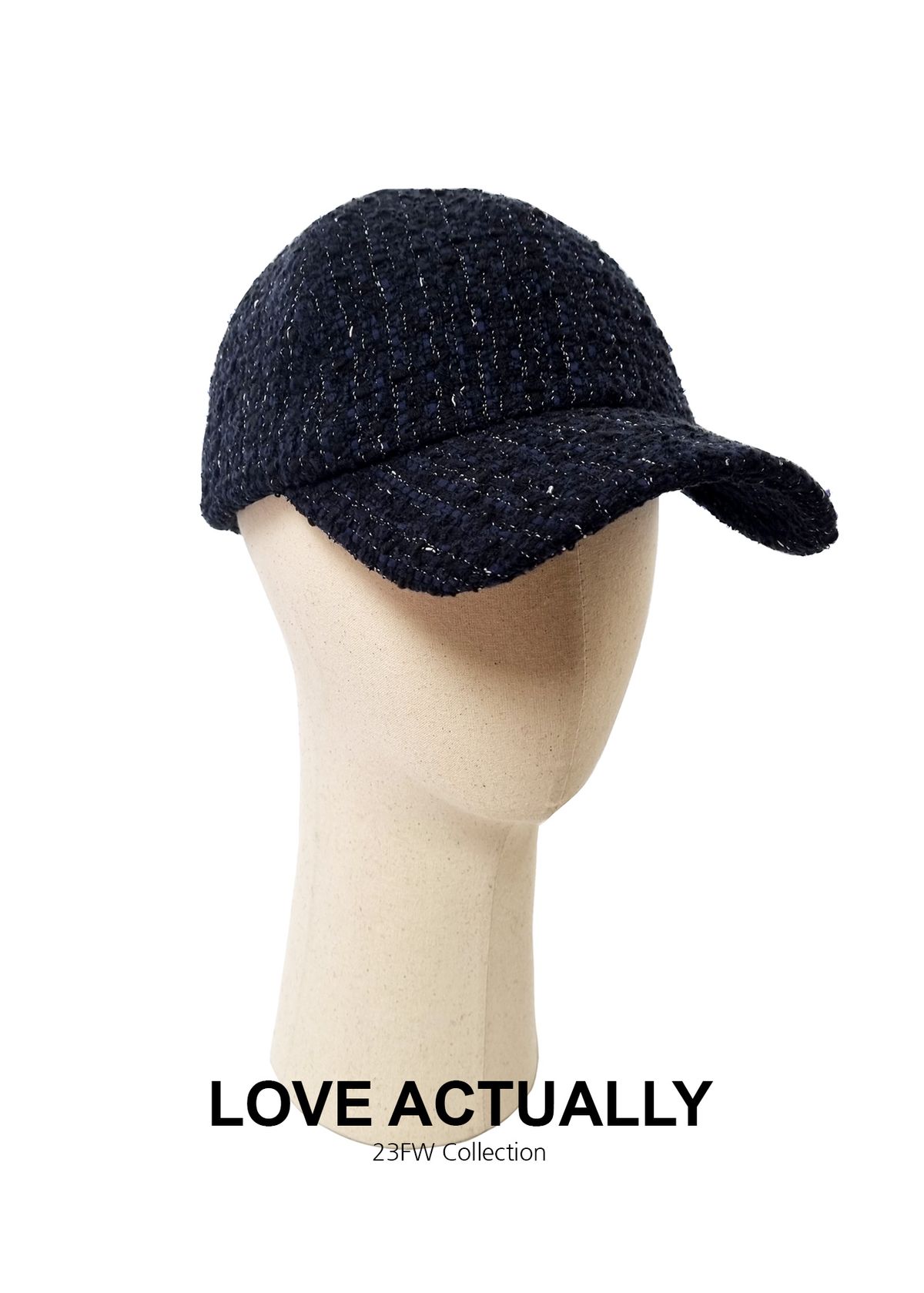 러브액츄얼리(LOVE ACTUALLY) The Suits Intelligent Tweed Baseball Hat 현명한 트위드 야구모자 (2컬러)