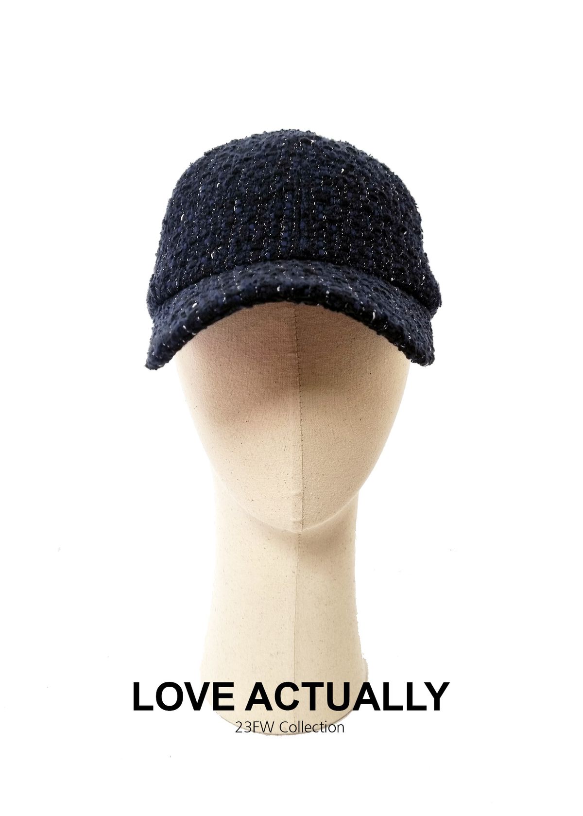 러브액츄얼리(LOVE ACTUALLY) The Suits Intelligent Tweed Baseball Hat 현명한 트위드 야구모자 (2컬러)