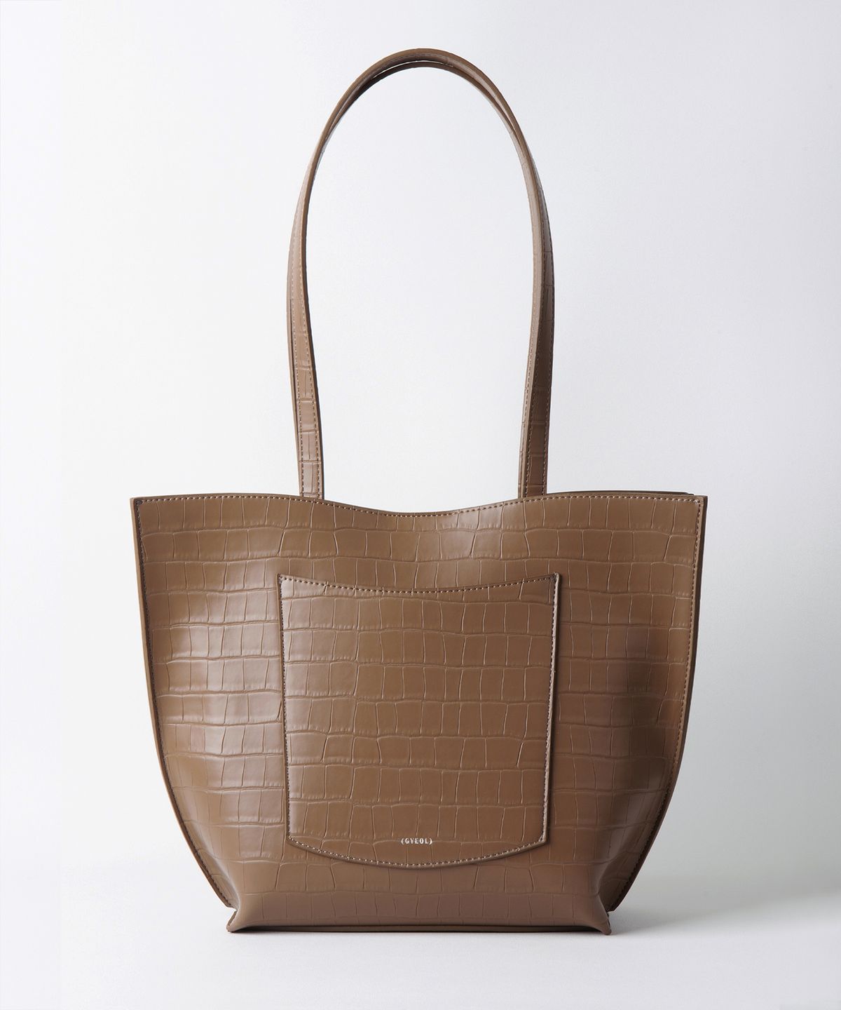 결(GYEOL) RIKO-SHOPPER_CROC (Raw Umber)