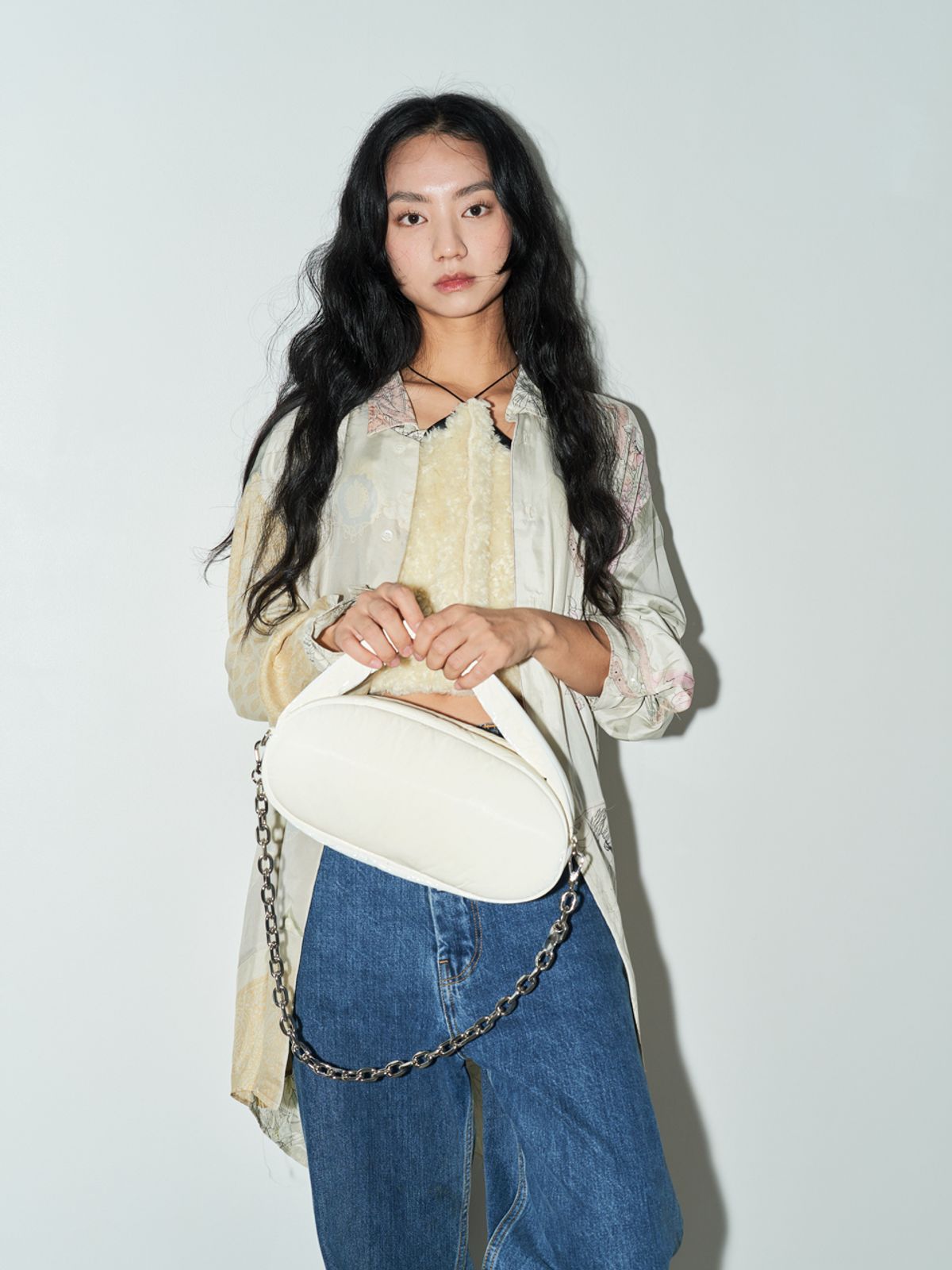 무음(MUWM) 오벌컷 체인 스트랩Oval-Cut Chain Strap