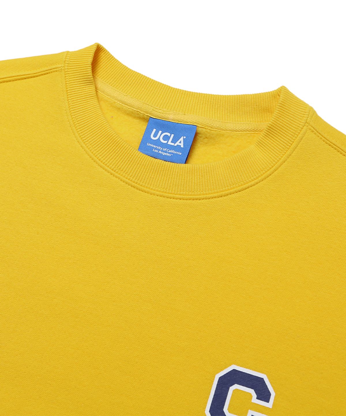 유씨엘에이(UCLA) 베이직 C로고 스웨트 티셔츠[YELLOW](UYALT9C_75)