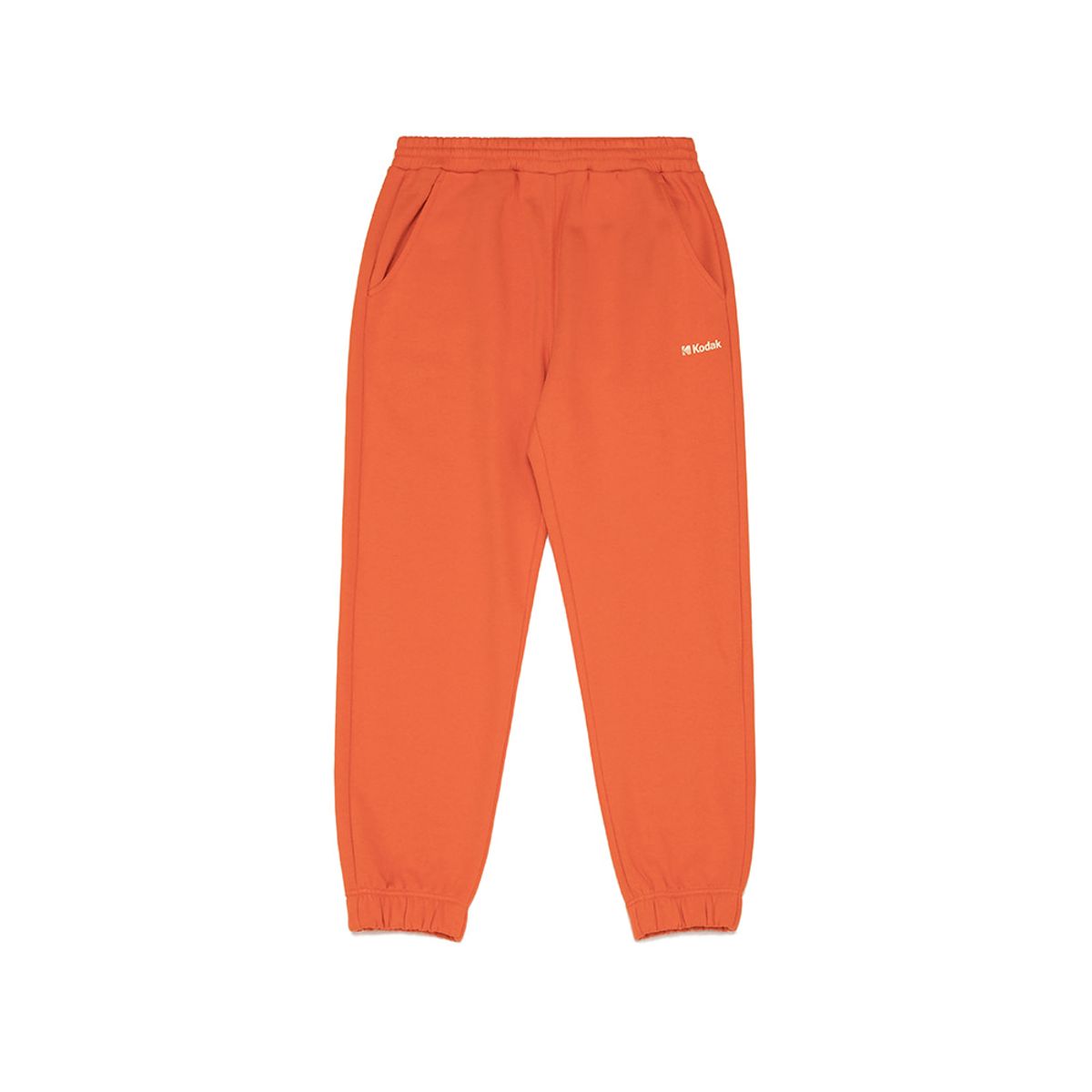 코닥(KODAK) 스몰로고 윈터 기모 조거팬츠 ORANGE