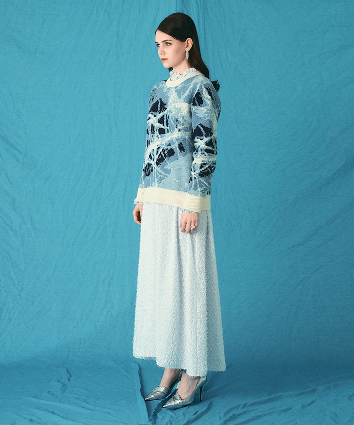 아이스가든에이오공팔(ICE GARDEN A.508) Cracked Ice Jacquard Knit