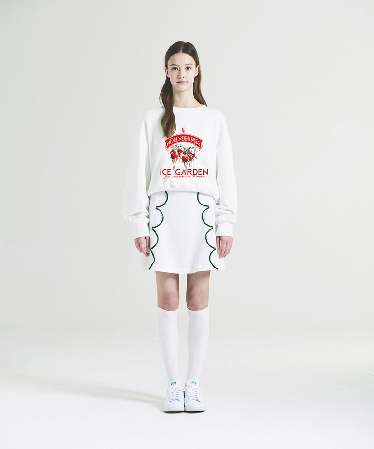 아이스가든에이오공팔(ICE GARDEN A.508) Holly Berries Print Sweatshirt