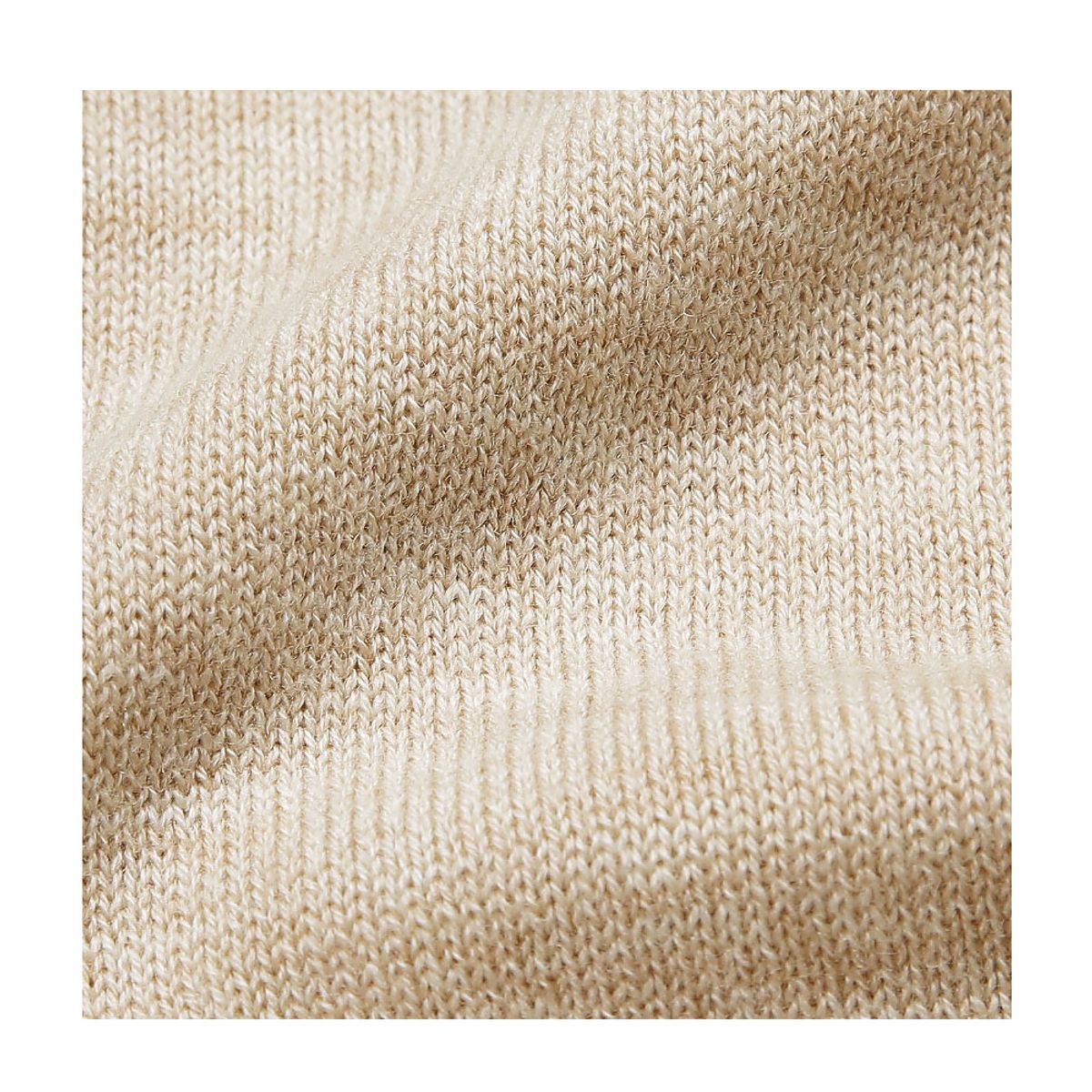 솔티(SORTIE) Extrafine Merino Wool Mock-neck (Beige)