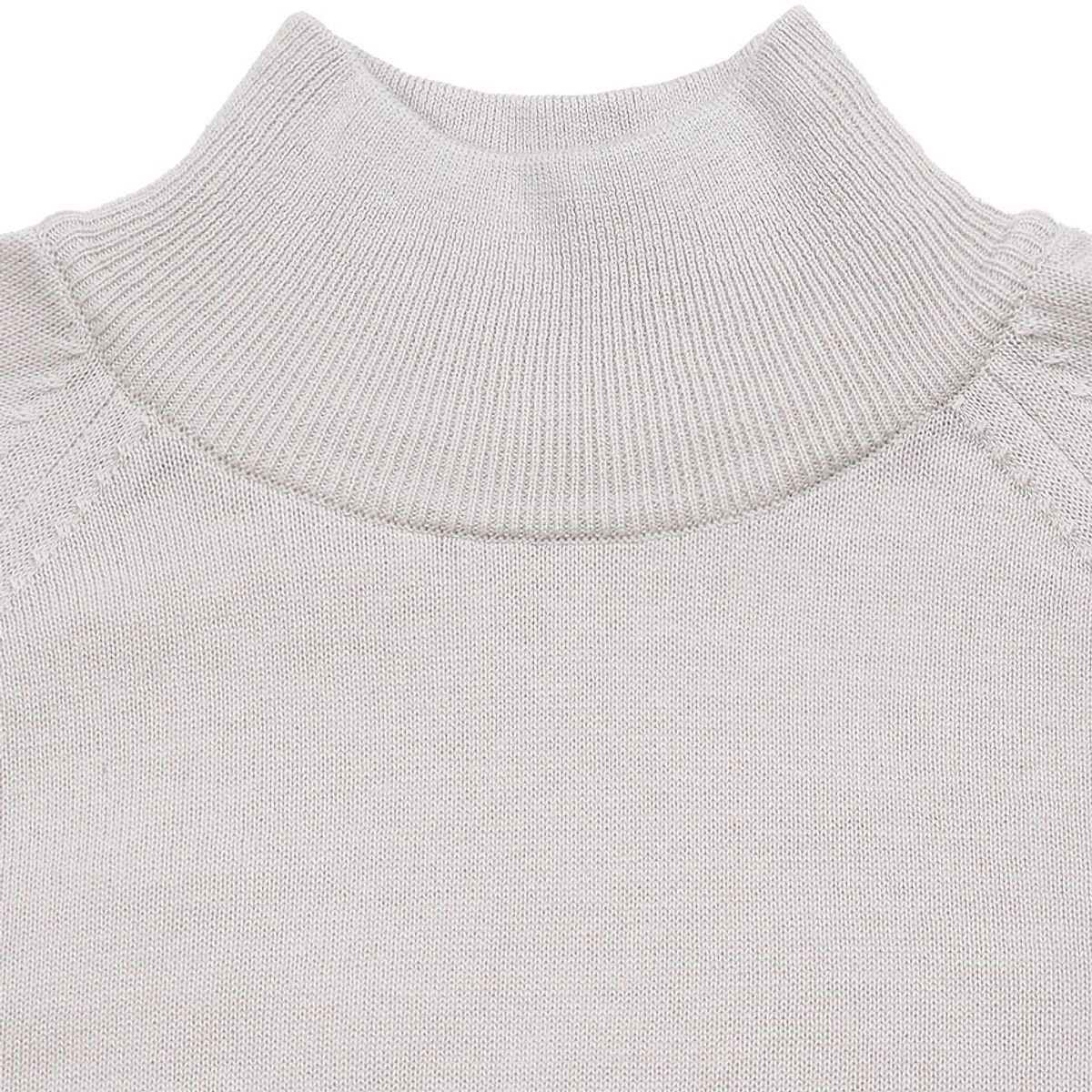 솔티(SORTIE) Extrafine Merino Wool Mock-neck (Oatmeal)
