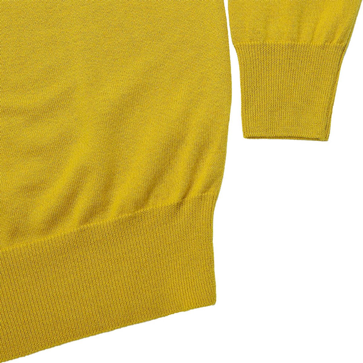 솔티(SORTIE) Extrafine Merino Wool Mock-neck (Mustard)