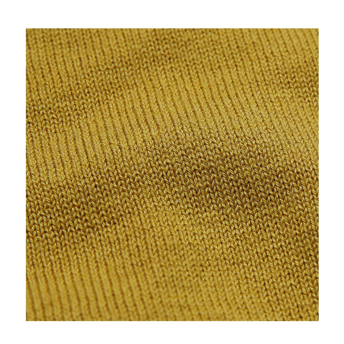솔티(SORTIE) Extrafine Merino Wool Mock-neck (Mustard)