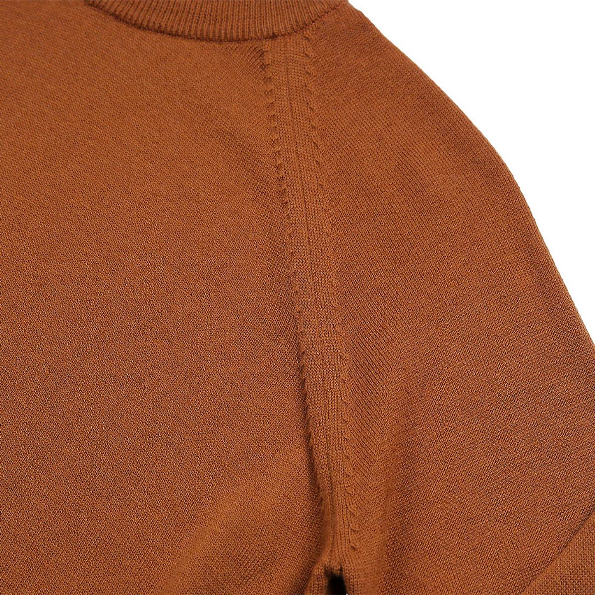 솔티(SORTIE) Extrafine Merino Wool Mock-neck (Orange)