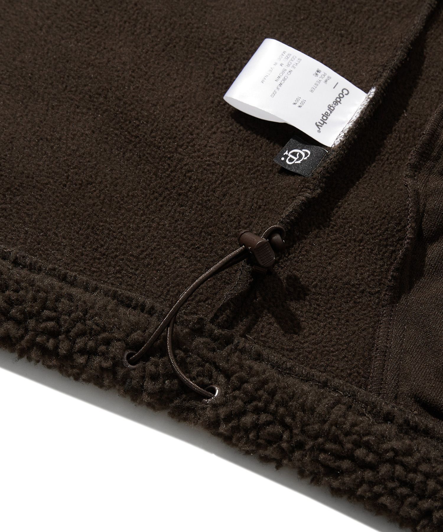 MUSINSA | Codegraphy Heavy Boa CGP Duffle Fleece Jacket_Brown