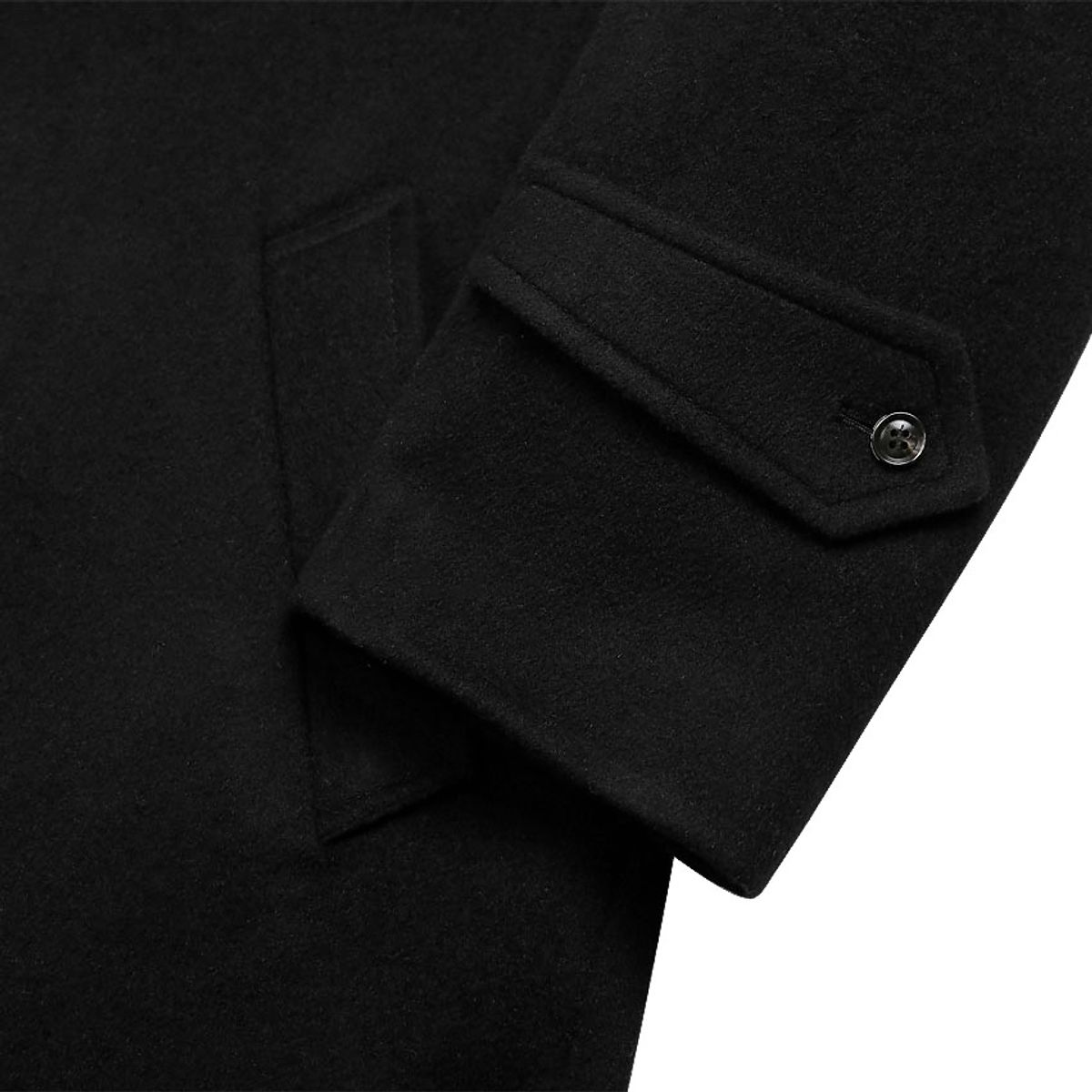 솔티(SORTIE) Cashmere Double Coat (Black)