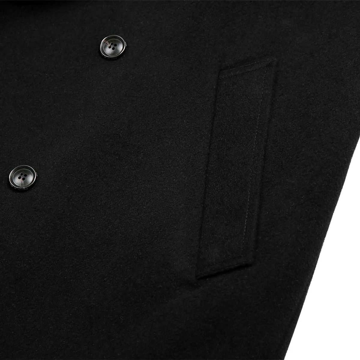 솔티(SORTIE) Cashmere Double Coat (Black)