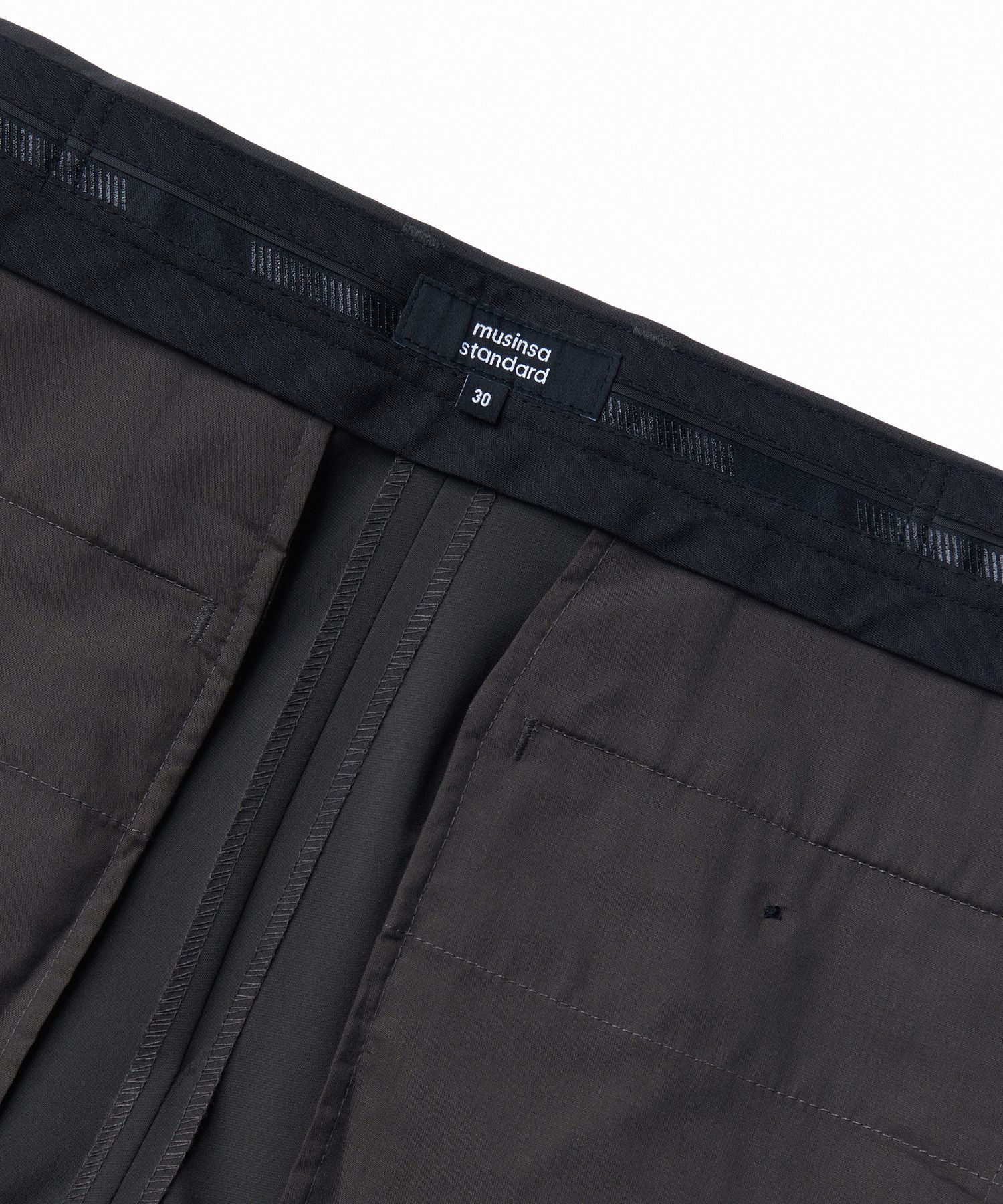 【MODERNIF】Summer Banding Semi-Wide Slacks MUSINSA | MUSINSA STANDARD Semi Wide Hidden Banding Slacks