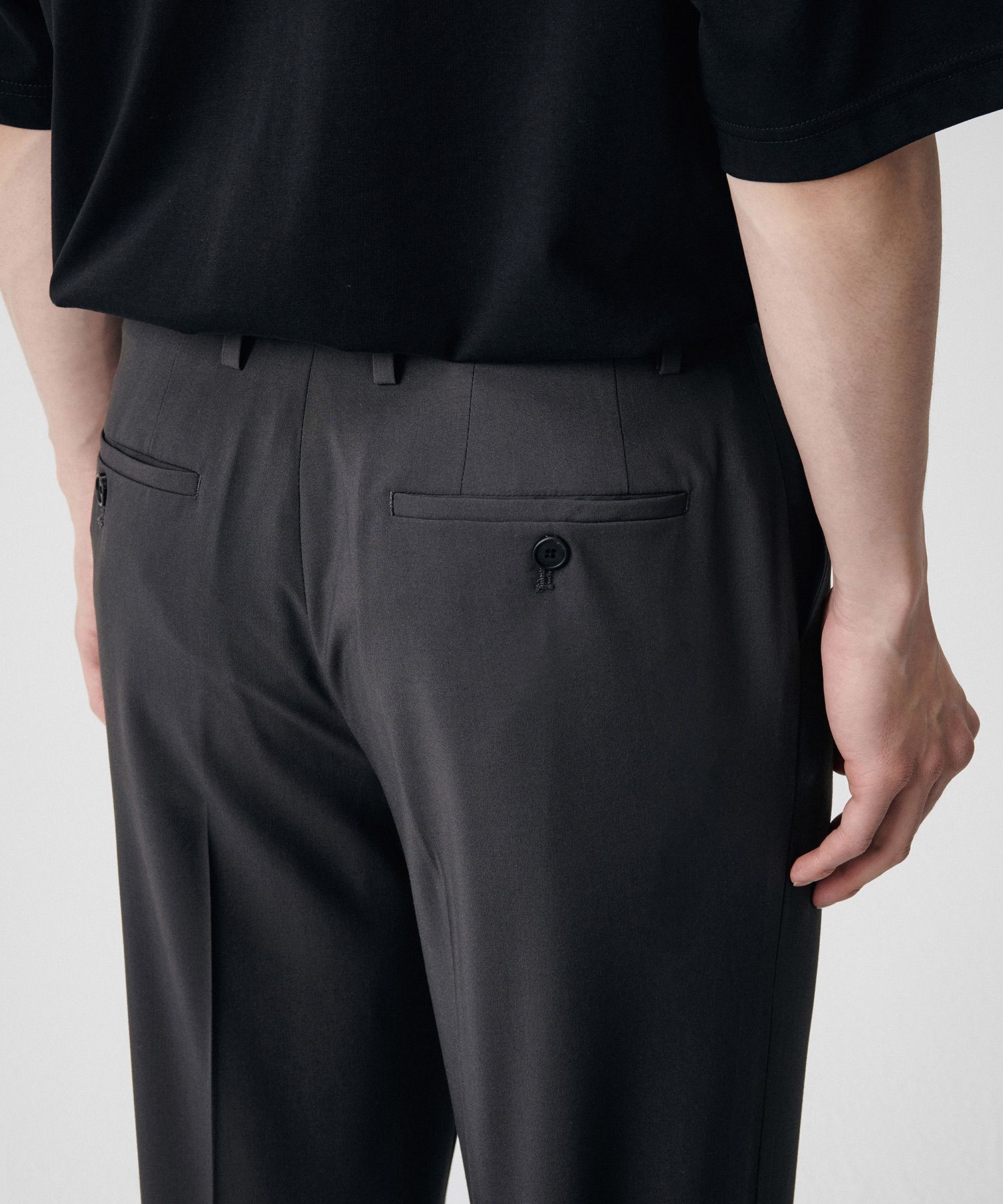 【MODERNIF】Summer Banding Semi-Wide Slacks MUSINSA | MUSINSA STANDARD [Cool Standard] Semi-Wide Hidden