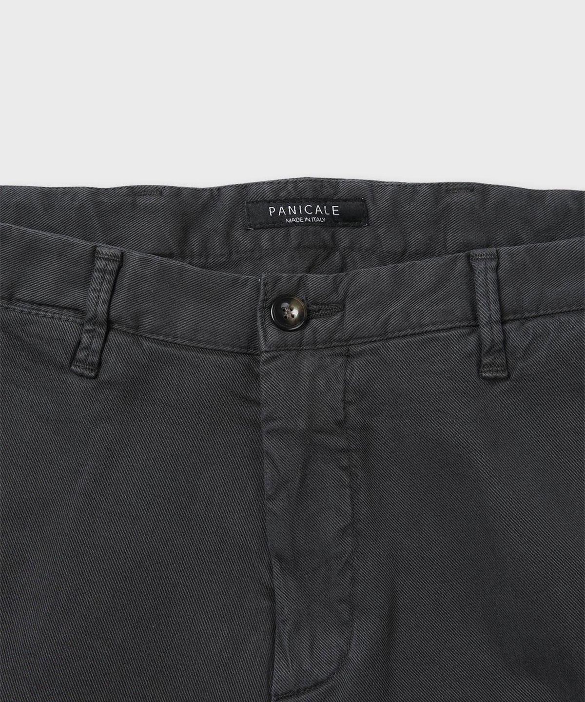 빠니깔레(PANICALE) 레귤러 슬림핏 다이드 치노 팬츠 [블랙]