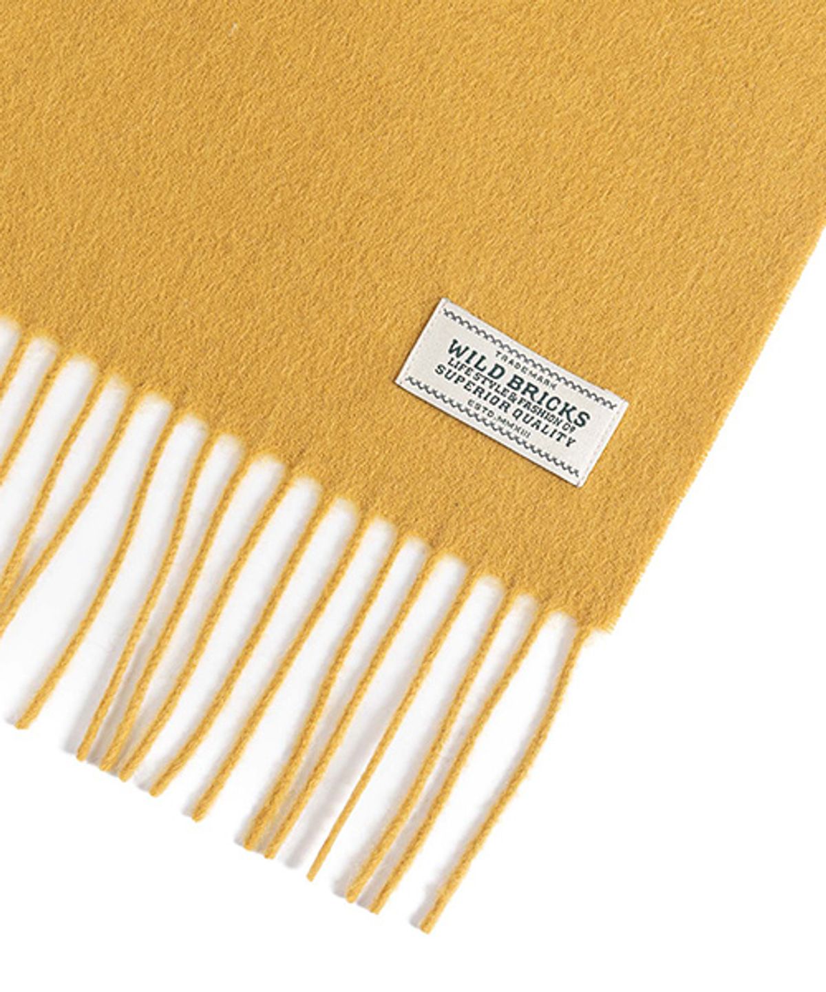와일드 브릭스(WILD BRICKS) ES CASHMERE BLEND MUFFLER (mustard)