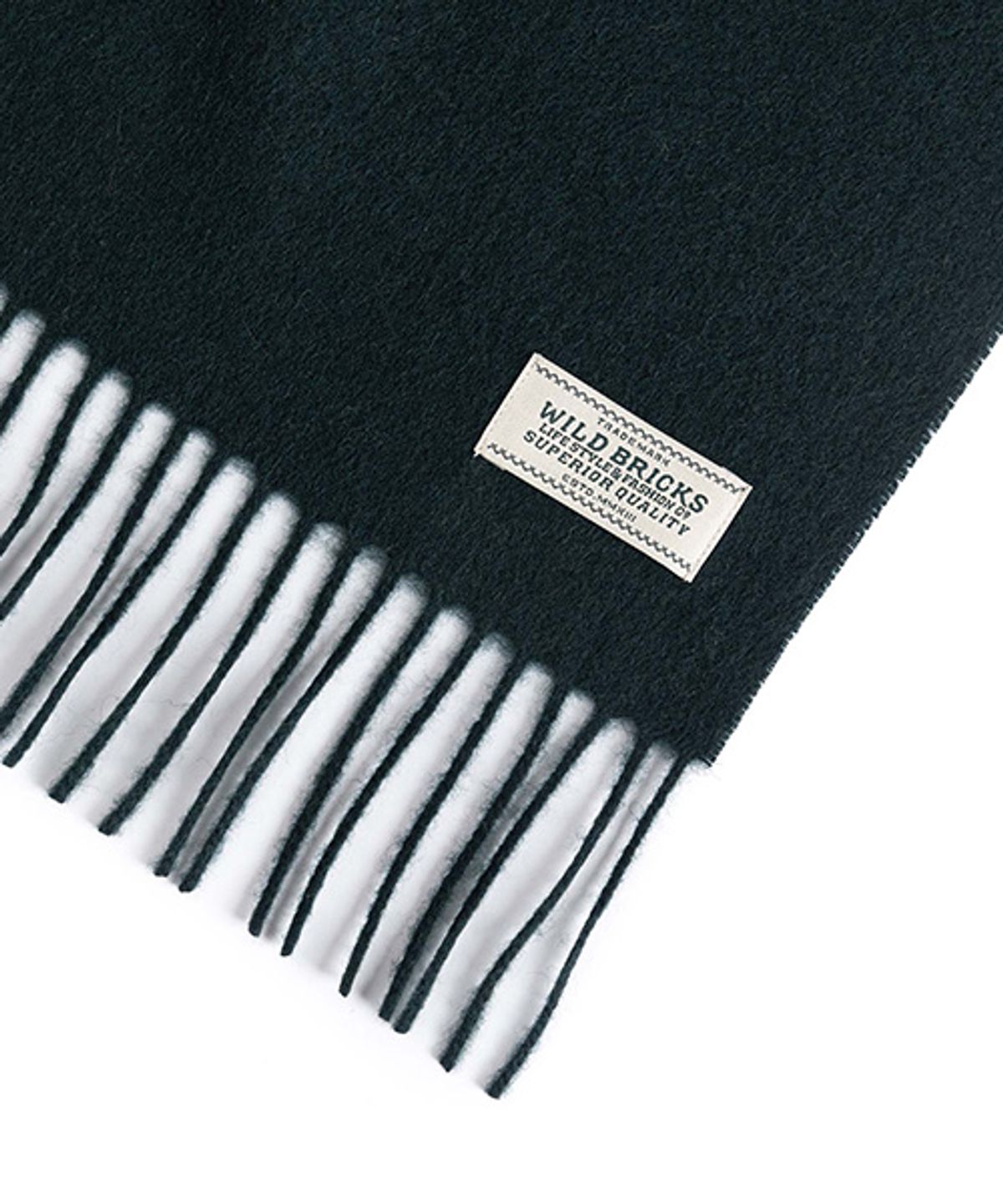 와일드 브릭스(WILD BRICKS) ES CASHMERE BLEND MUFFLER (deep green)