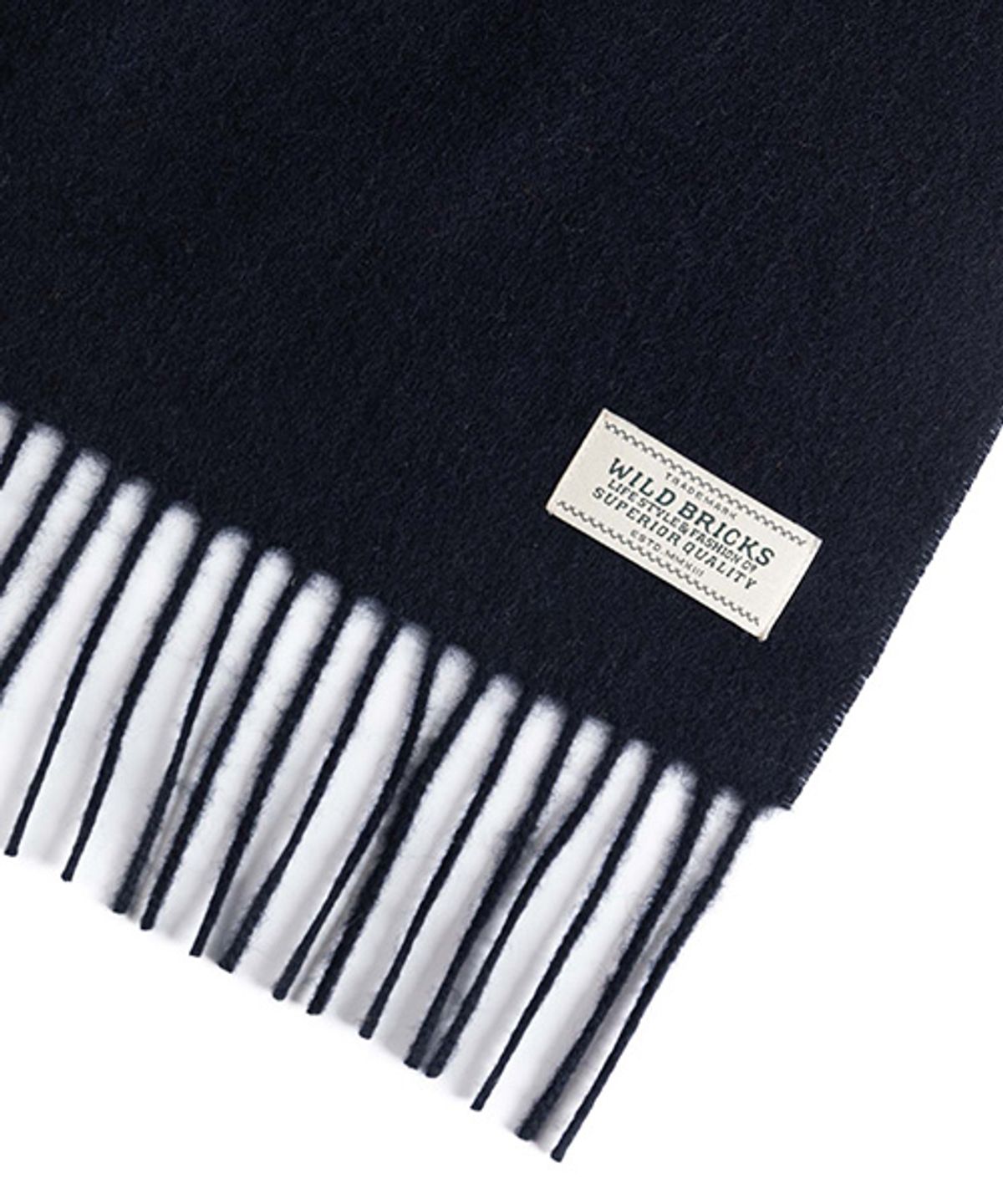 와일드 브릭스(WILD BRICKS) ES CASHMERE BLEND MUFFLER (navy)
