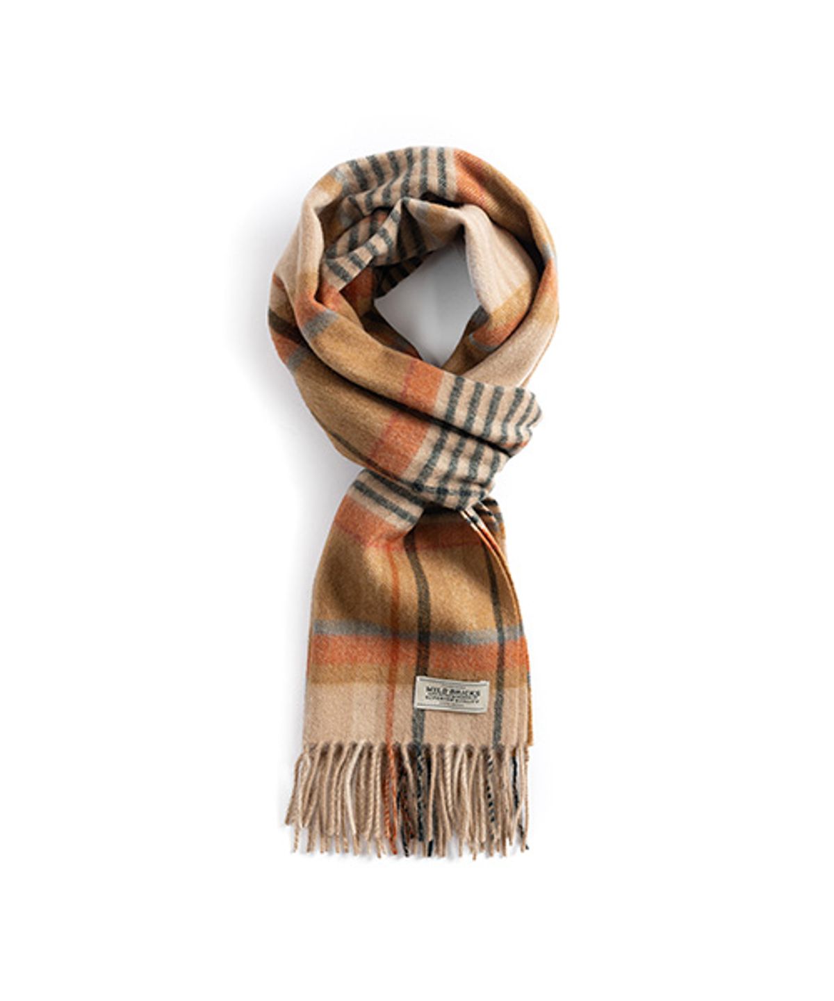 와일드 브릭스(WILD BRICKS) MD CHECK WOOL MUFFLER (beige)