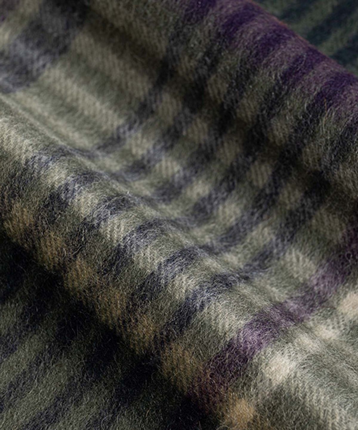 와일드 브릭스(WILD BRICKS) MD CHECK WOOL MUFFLER (olive)